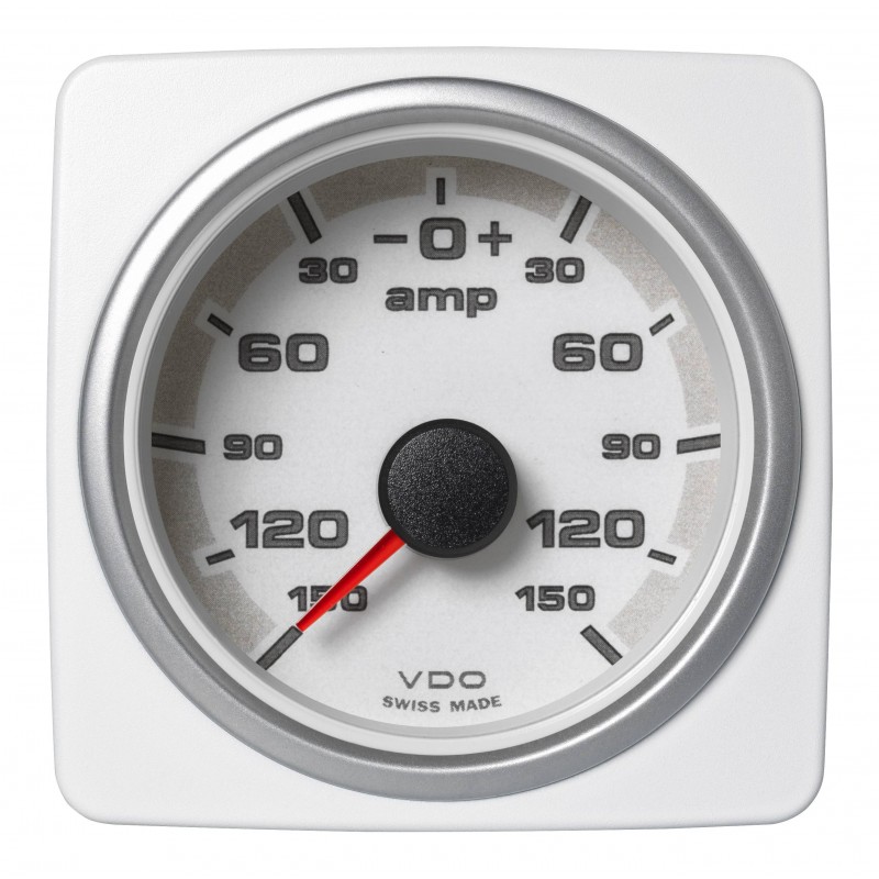 Veratron AcquaLink Ammeter 150A White 52mm