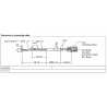 VDO Exhaust pyrometer temperature sensor cable 6m
