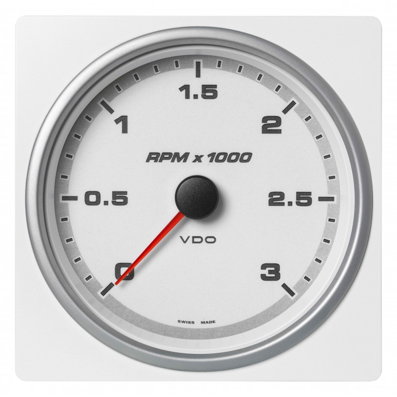 Veratron AcquaLink Tachometer 3.000 RPM White 110mm