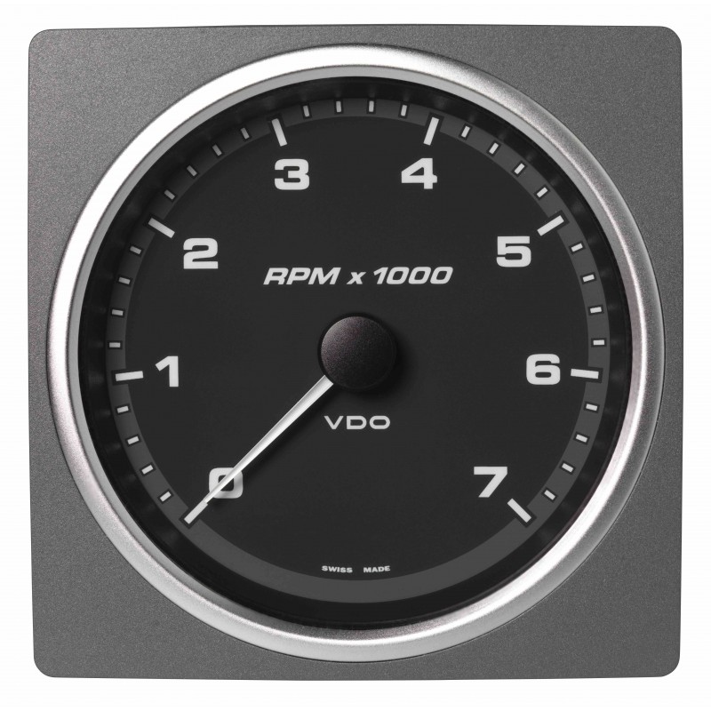 Veratron AcquaLink Tachometer 7.000 RPM Black 110mm