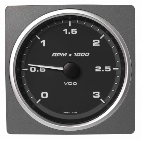 Veratron AcquaLink Tachometer 3.000 RPM Black 110mm