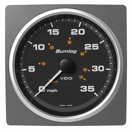 Veratron AcquaLink LOG Speedometer 70mph 85mm Black