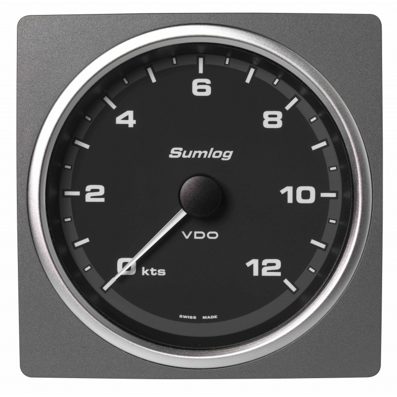 Veratron AcquaLink LOG Speedometer 12kn 85mm Black