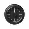 Veratron ViewLine - 52mm Black Quartz Clock 24V - 12-24V DLRB