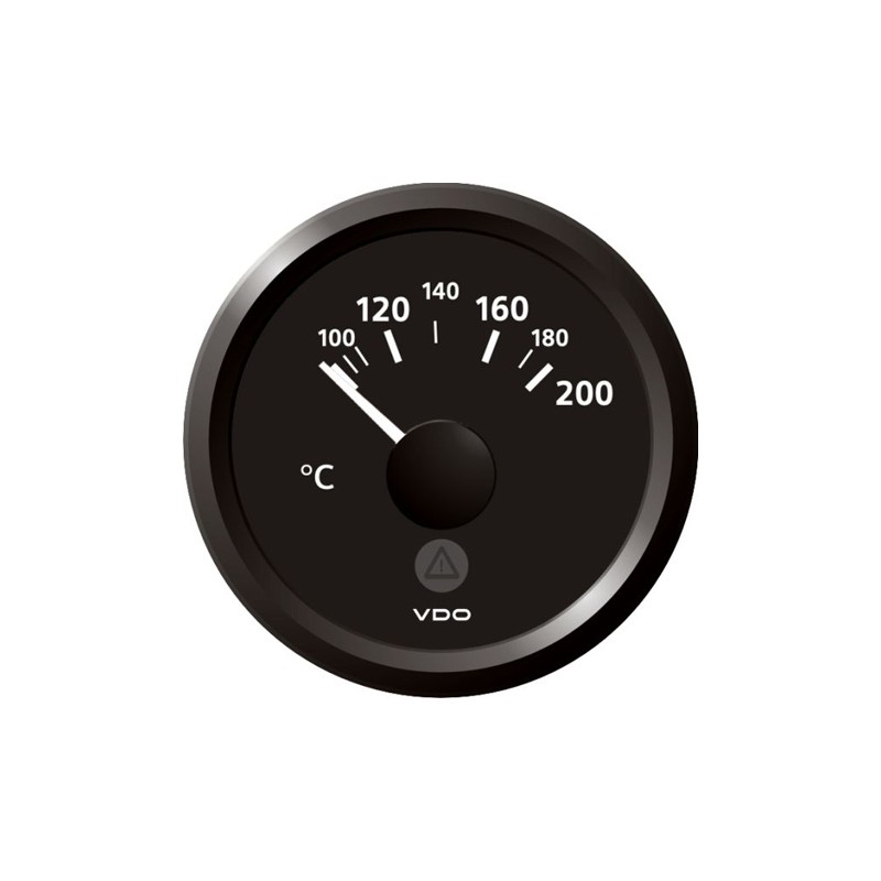 Veratron ViewLine Cylinder Temperature 200°C Black 52mm