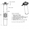 Veratron 54mm SS Deep-Pipe Sensor 190mm - Contactless 8 Resistors - E-F is 90-4 Ω