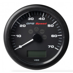 Veratron ViewLine GPS Speedo Anzeiger 0–70kn Schwarz 110 mm