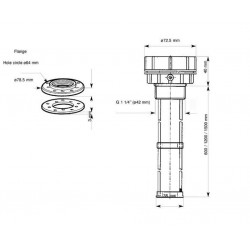 VDO Afvalwater Sensor NMEA2000 – 80-600mm