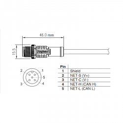 Veratron Waste water sensor NMEA2000 80-600mm