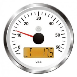 VDO ViewLine Speedometer 60 Mph White 85mm