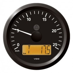 VDO ViewLine Speedometer 25 Km/h Black 85mm