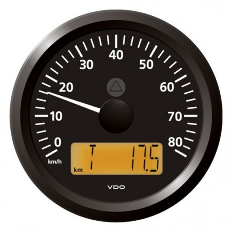 VDO ViewLine Geschwindigkeitsmesser 80 Km/h Schwarz 85mm