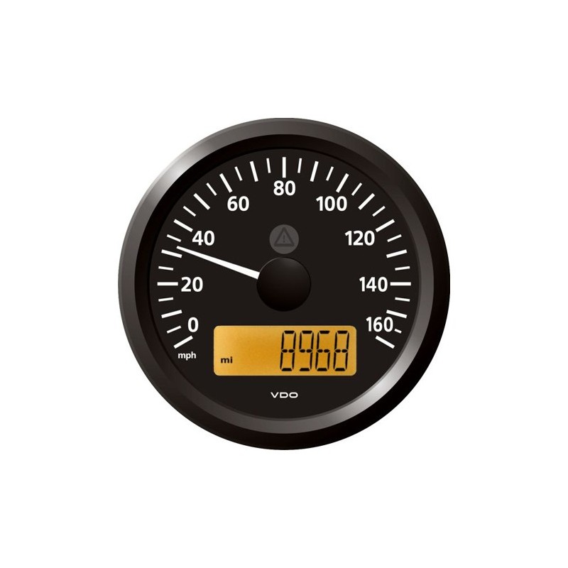 VDO ViewLine Speedometer 60 Mph Black 85mm