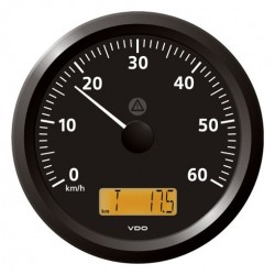 VDO ViewLine Speedometer 60 Km/h Black 110mm
