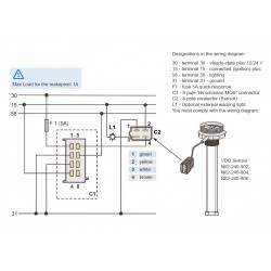 VDO Waste water sensor 4-20 mA – 600-1200mm