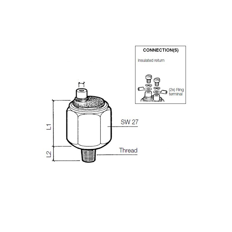 VDO Pressure switch 1.50 Bar - M10